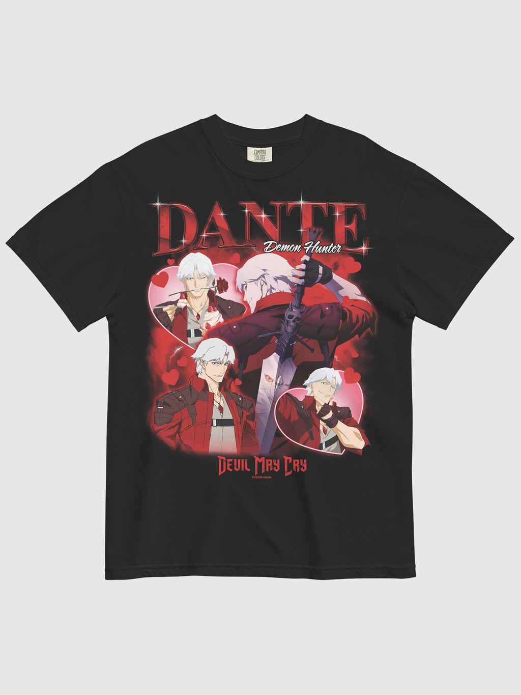 Devil May Cry Dante Heartthrob Comfort Colors T-Shirt Hoodie, Sweatshirt | CiraTrend.com (Image 1)