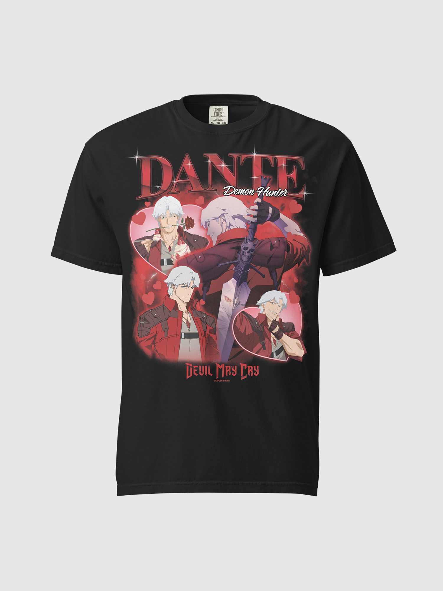 Devil May Cry Dante Heartthrob Comfort Colors T-Shirt Hoodie, Sweatshirt | CiraTrend.com (Image 2)