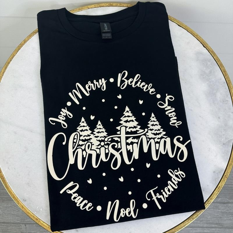DOORBUSTER - Circle Of Christmas Cheer T-Shirt *Final Sale* Hoodie, Sweatshirt | CiraTrend.com