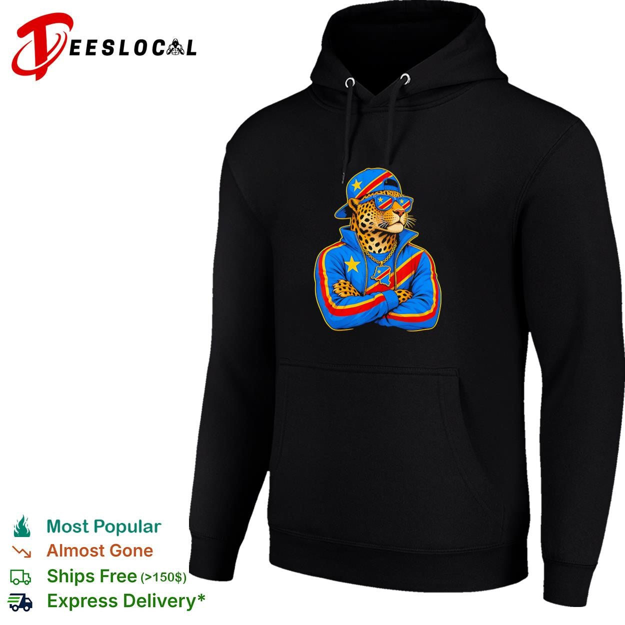DR Congo cool leopard shirt