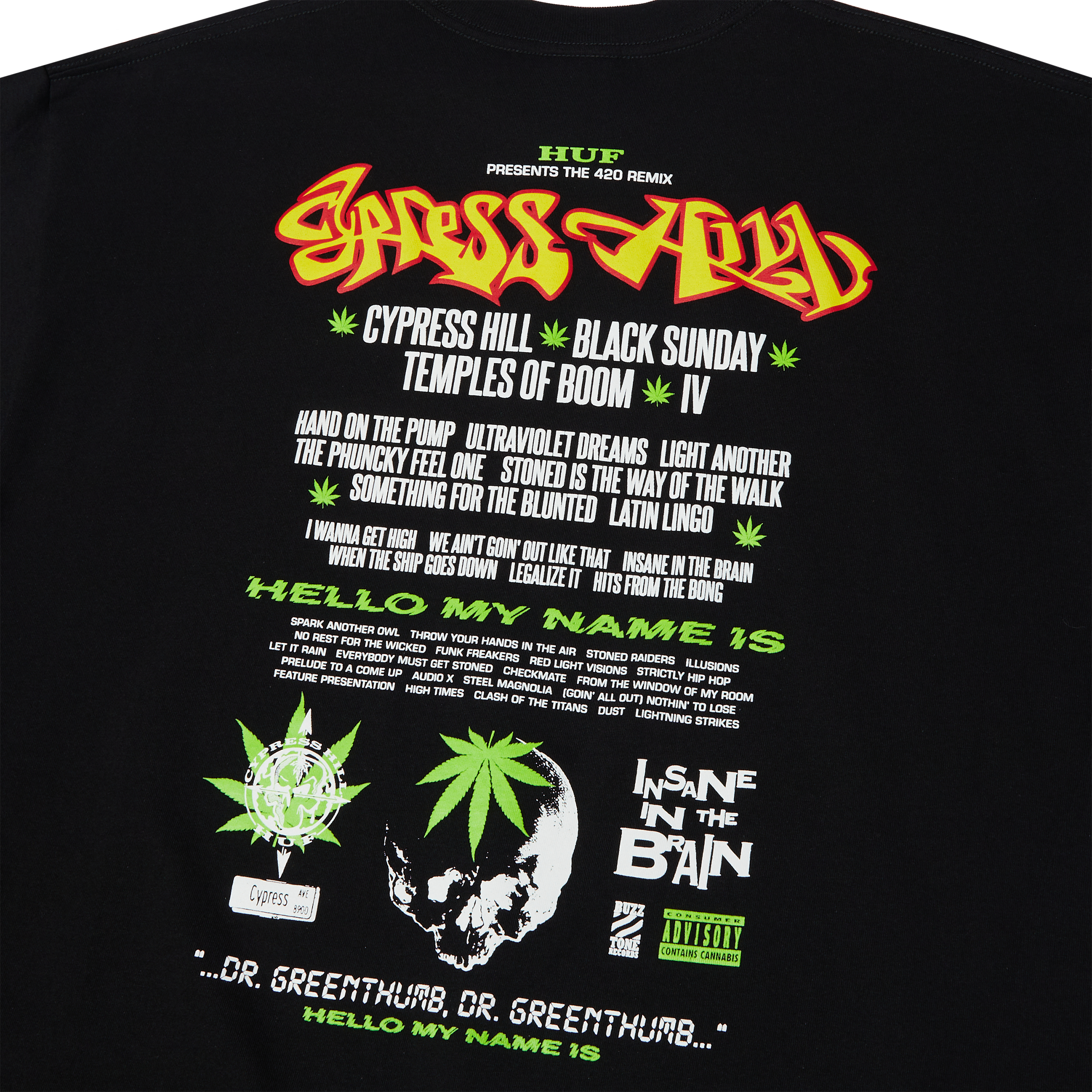 HUF x Cypress Hill Dr Greenthumb T-Shirt Hoodie, Sweatshirt | CiraTrend.com (Image 4)