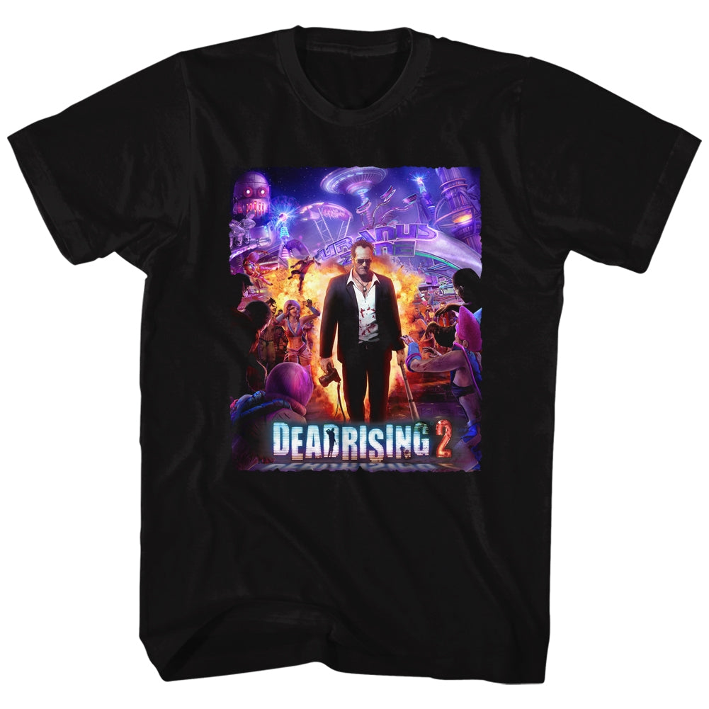 Dead Rising Mens S/S T-Shirt - Purple Action - Solid Black Hoodie, Sweatshirt | CiraTrend.com