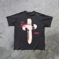 21 SAVAGE & 'IT'S ALL A BLUR' TOUR 2023 MERCH HEAVYWEIGHT BLACK T-SHIRT Hoodie, Sweatshirt | CiraTrend.com (Image 1)