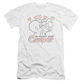 Casper the Friendly Ghost Hearts - Men's Premium Slim Fit T-Shirt Hoodie, Sweatshirt | CiraTrend.com