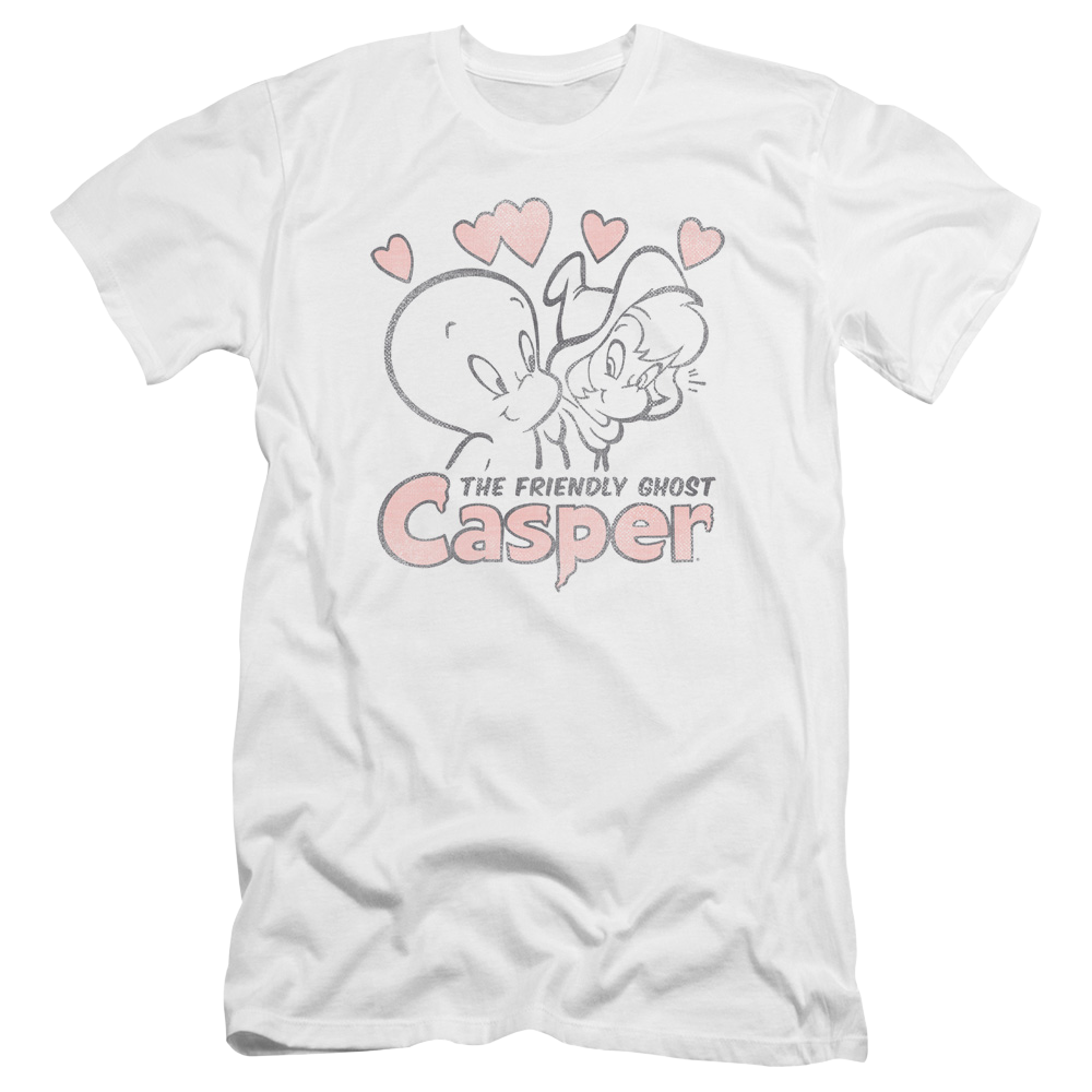 Casper the Friendly Ghost Hearts - Men's Premium Slim Fit T-Shirt Hoodie, Sweatshirt | CiraTrend.com