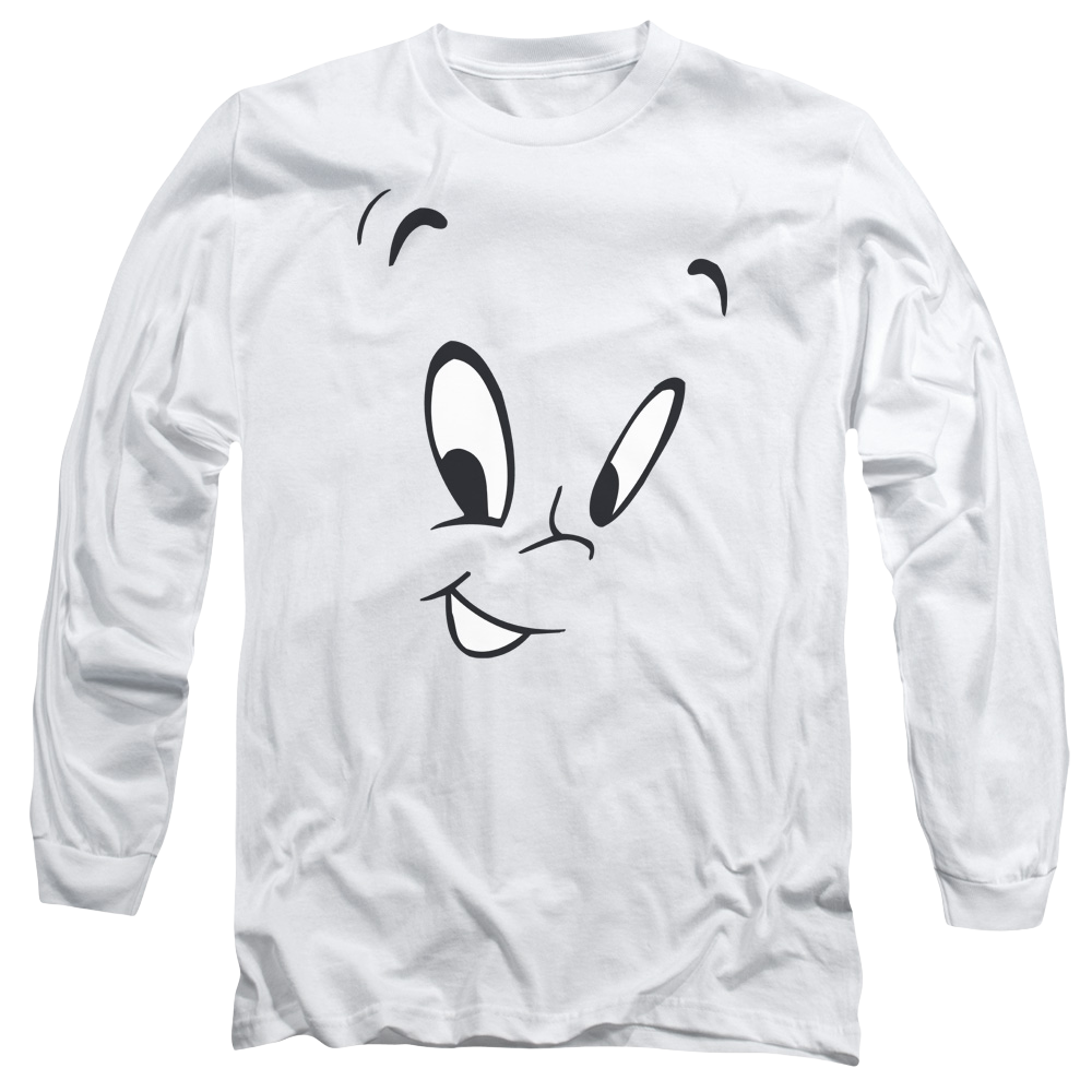 Casper the Friendly Ghost Face - Men's Long Sleeve T-Shirt Hoodie, Sweatshirt | CiraTrend.com