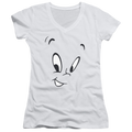 Casper the Friendly Ghost Face - Juniors V-Neck T-Shirt Hoodie, Sweatshirt | CiraTrend.com