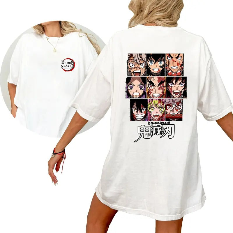 DS Hashira Characters Tshirt Crewneck Hoodie Comfort Cotton Sweatshirt | CiraTrend.com