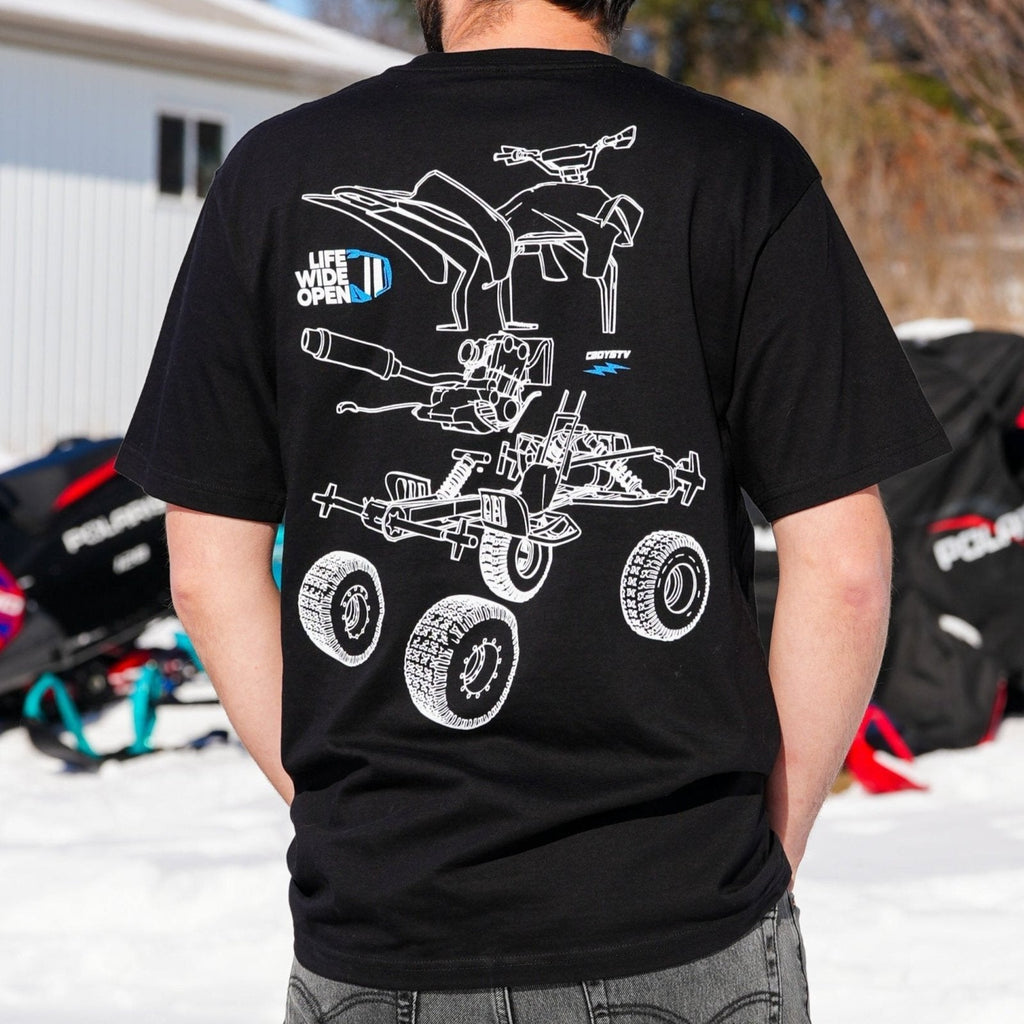 Quad Blowup Tee Hoodie, Sweatshirt | CiraTrend.com (Image 4)
