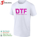 DTF definitely thinking food pink letters shirt