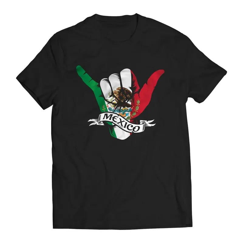 DTG Printed Mexico Shaka Hand T-Shirt