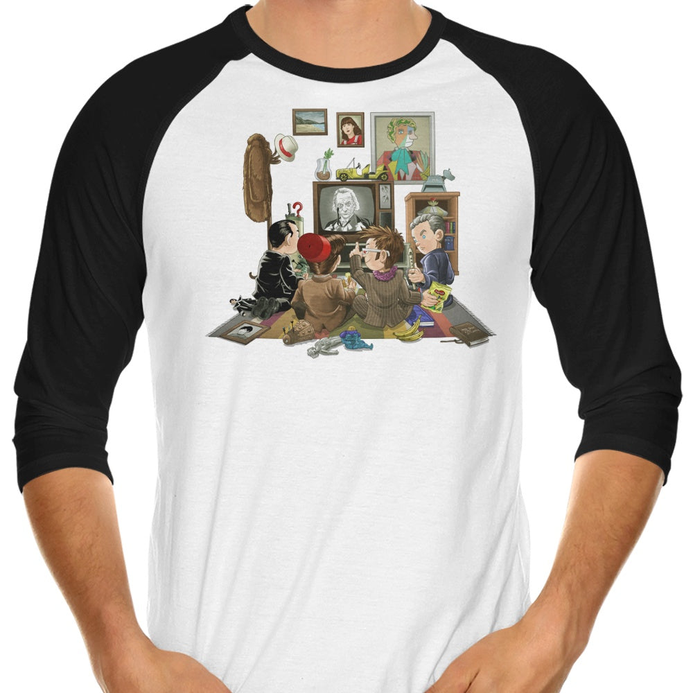 DW 50th - 3/4 Sleeve Raglan T-Shirt Hoodie, Sweatshirt | CiraTrend.com (Image 1)