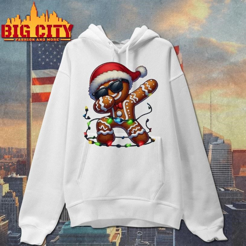 Dabbing Christmas Gingerbread Man Shirt