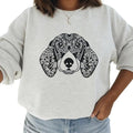 Dachshund Flower Mama Sweatshirt, Dachshund Mom Hoodie, Dachshund Lover Gifts, Dog Mom Gift T-shirt Cotton Womenswear
