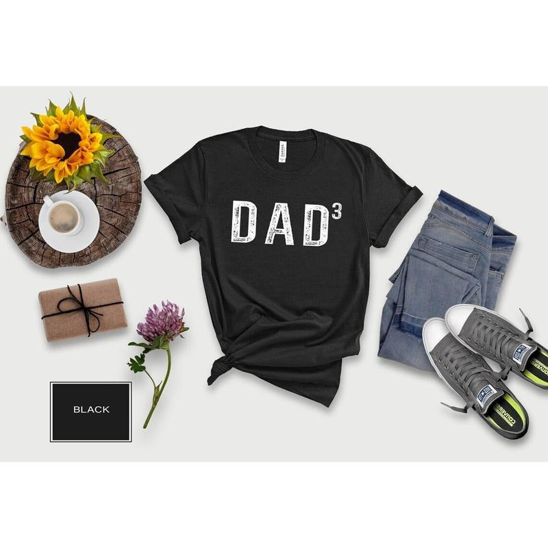 Dad 3 Men's T shirt, Dad Squared Shirt, Dad Of 3 Shirt, Father of 3 Kids, Fathers Day Shirt Hoodie, Sweatshirt