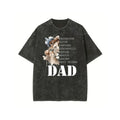 Dad And Lion Christian Comfy Printed Tee Pure Cotton Fabric Casual Streetstyle Crew Neck Short Sleeve Soft-Washed T-Shirt...