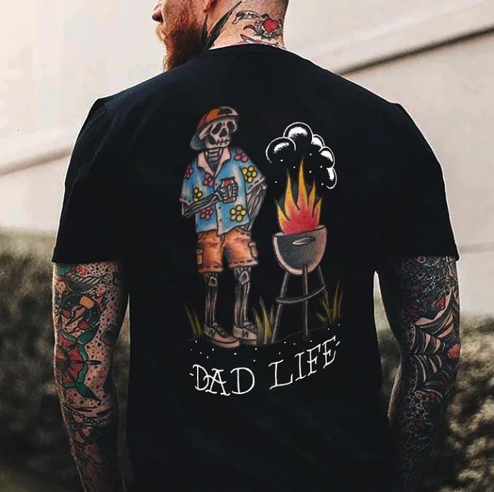 Dad Life Printed Men's T-shirt Hoodie, Sweatshirt | CiraTrend.com