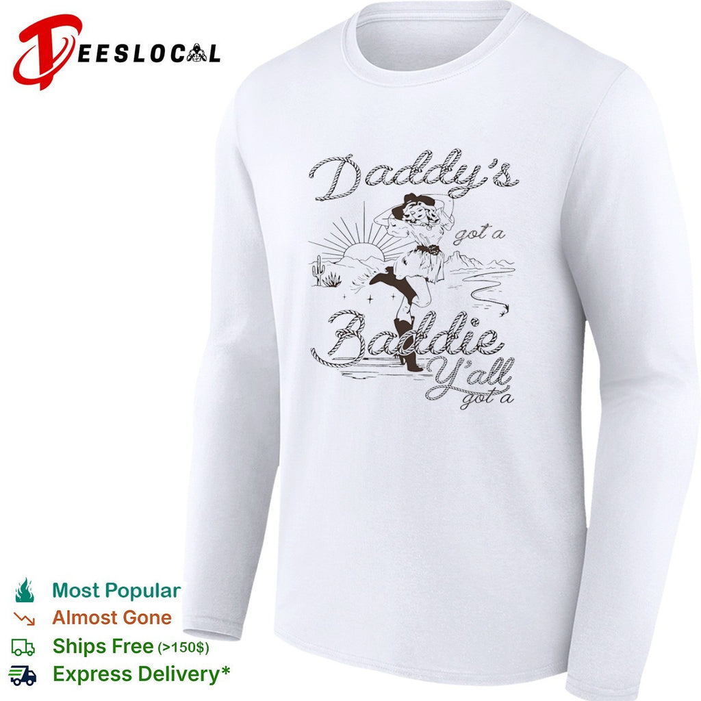 Daddy’s baddie western cowgirl rope font shirt
