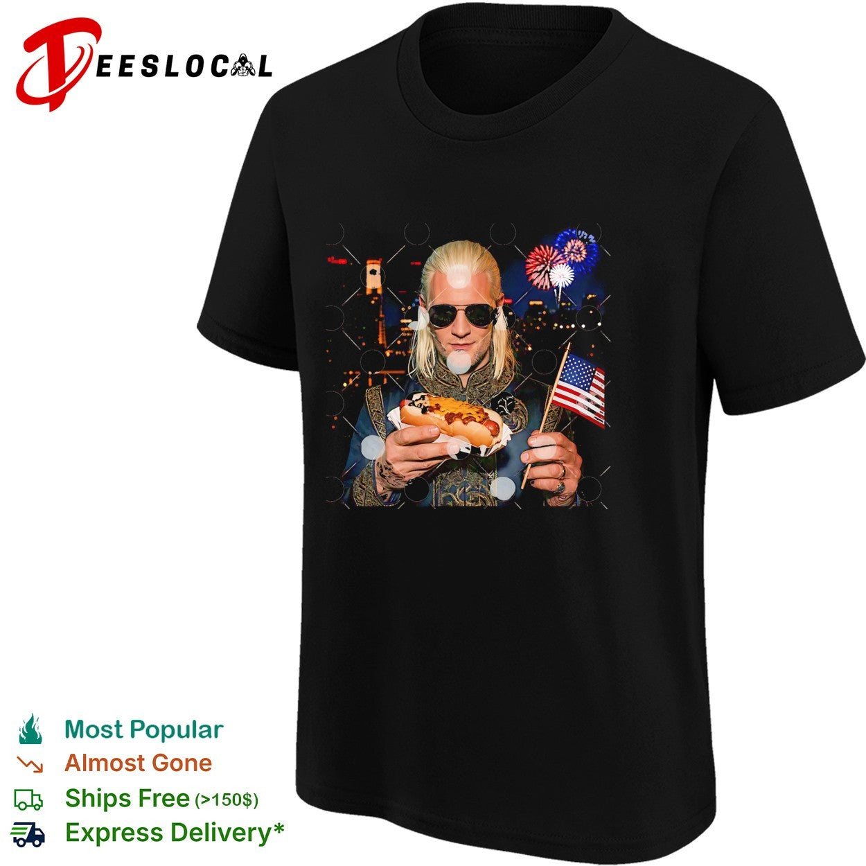 Daemon Targaryen Hotdog House Of the Dragon 4th Of July shirt