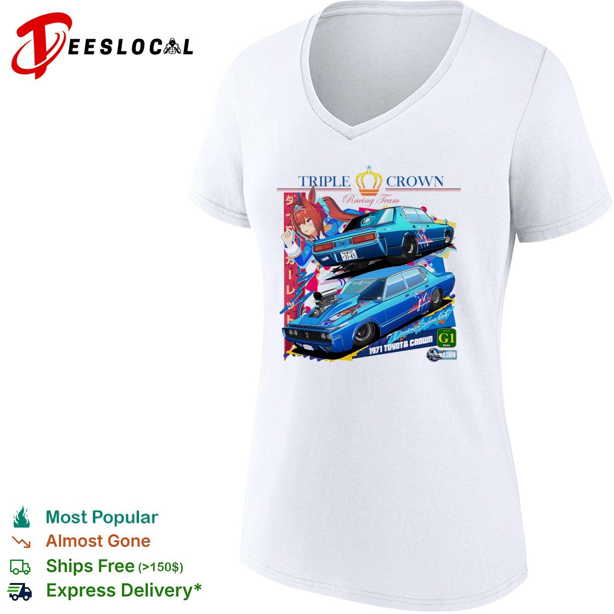 Daiwa Scarlet Uma Musume 1971 Toyota Crown Triple Crown Racing shirt