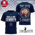 Dallas Cowboys Toby Keith American Icon Should’ve Been A Cowboy Two Sided Shirt