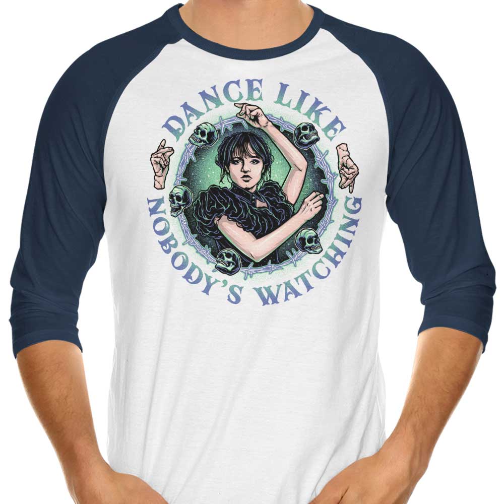Dance Like Nobody's Watching - 3/4 Sleeve Raglan T-Shirt Hoodie, Sweatshirt | CiraTrend.com (Image 3)