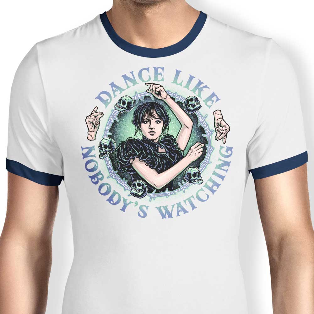 Dance Like Nobody's Watching - Ringer T-Shirt Hoodie, Sweatshirt | CiraTrend.com (Image 3)