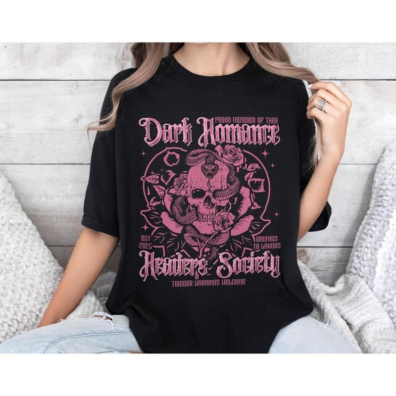 Dark Academia Shirt, Dark Romance Readers Society Shirt, Book Club Shirt, Bookish Shirt, Smut Reader Gift, Book Lover...