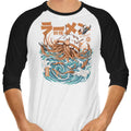 Dark Great Ramen - 3/4 Sleeve Raglan T-Shirt Hoodie, Sweatshirt | CiraTrend.com (Image 1)