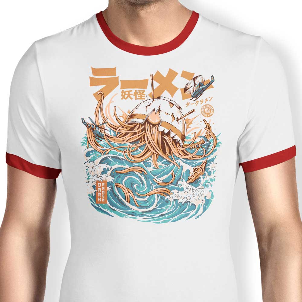 Dark Great Ramen - Ringer T-Shirt Hoodie, Sweatshirt | CiraTrend.com (Image 3)