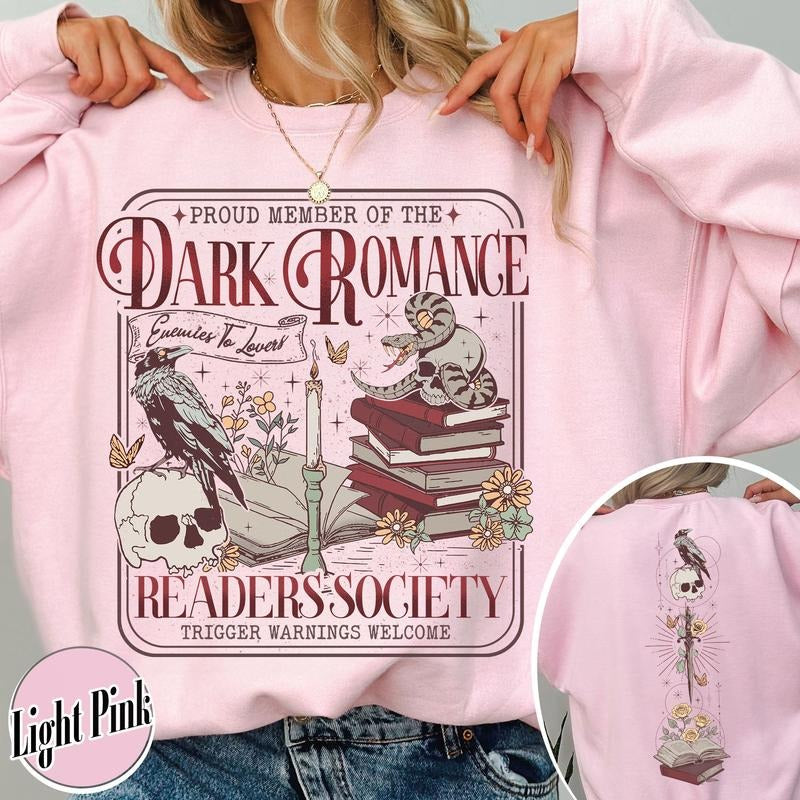 Dark Romance Book Club Sweatshirt, Good Girls Read Dark Romance Shirt, Dark Romance Social Club, Dark Romance Era, Dark...