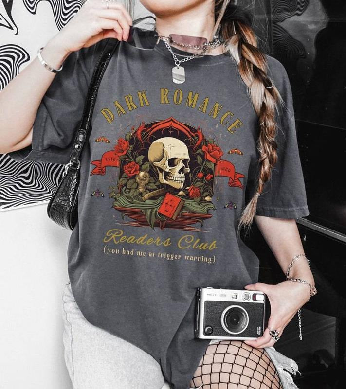 Dark Romance Shirt Romantasy Smut Shirt Bookish Things Id Rather Be Reading In My Villain Era Banned Books Shirt Goth...