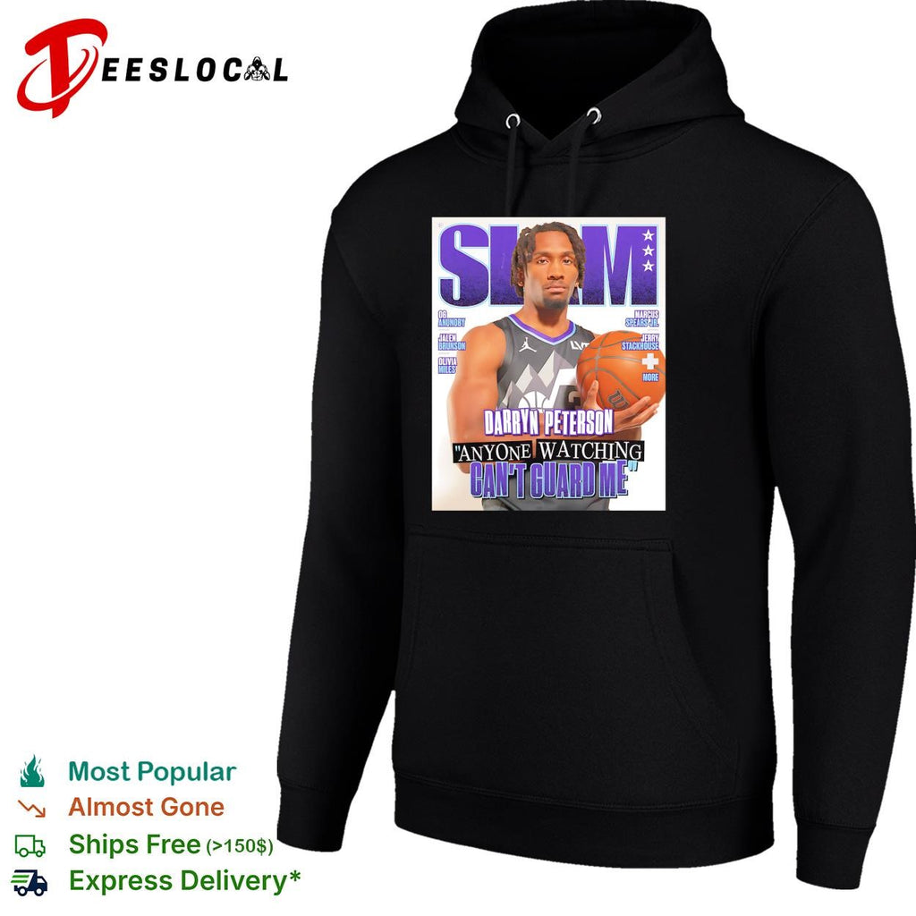 Darryn Peterson Anyone watching can’t guard me basketball Slam magazine cover shirt