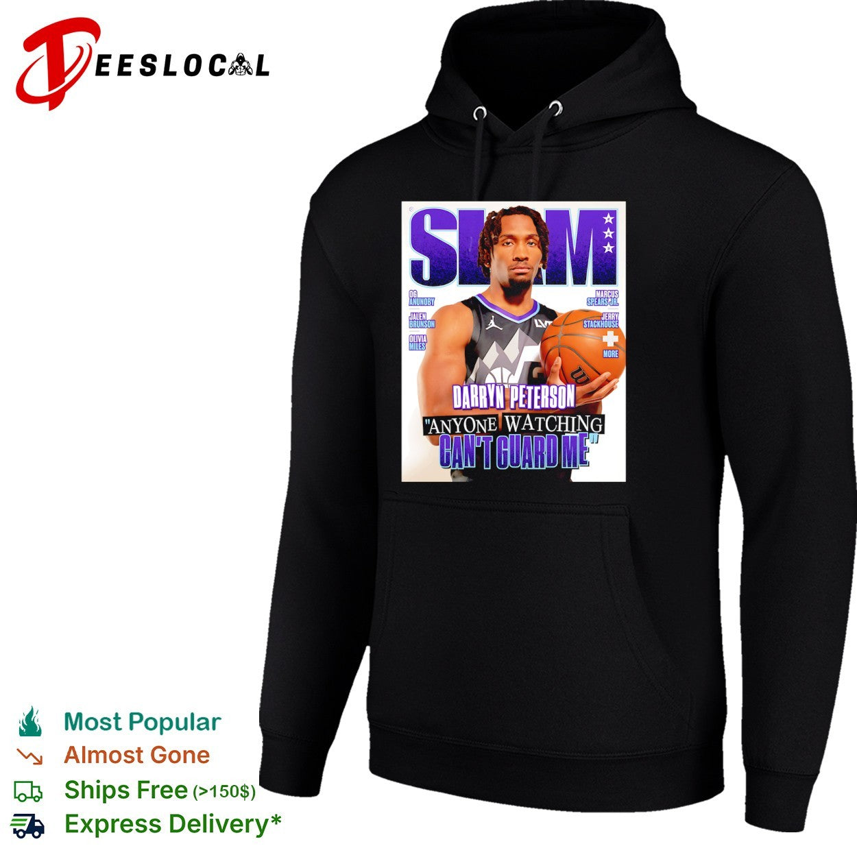Darryn Peterson SLAM magazine anyone watching can’t guard me basketball shirt