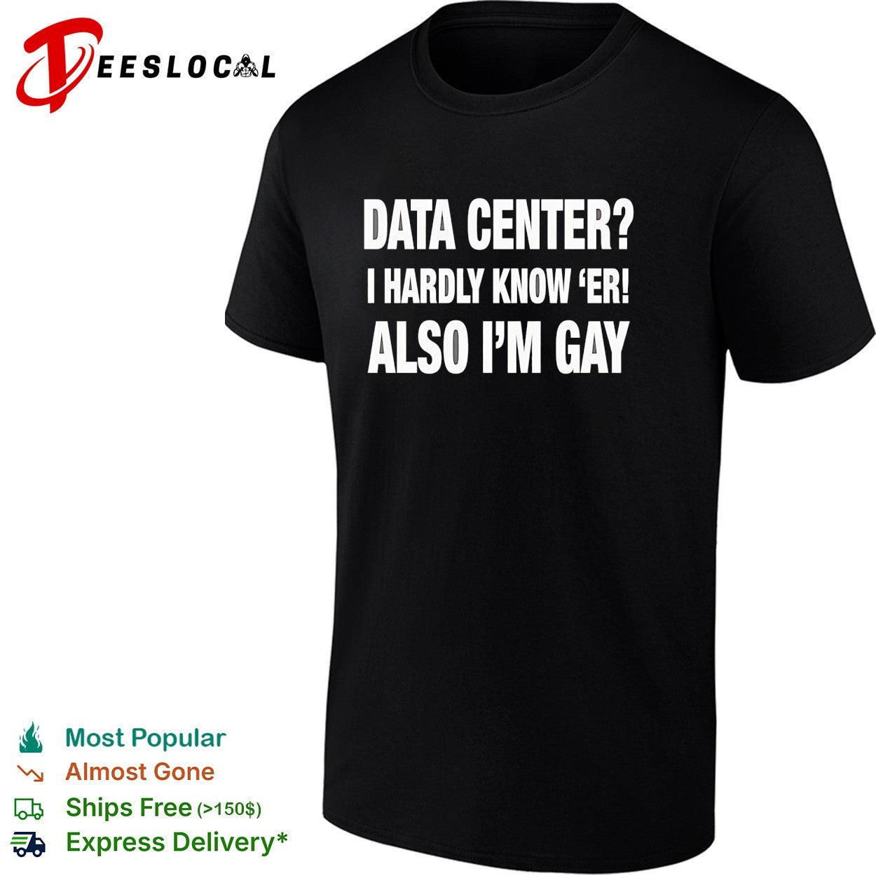 Data center I hardly know ‘er also I’m gay shirt