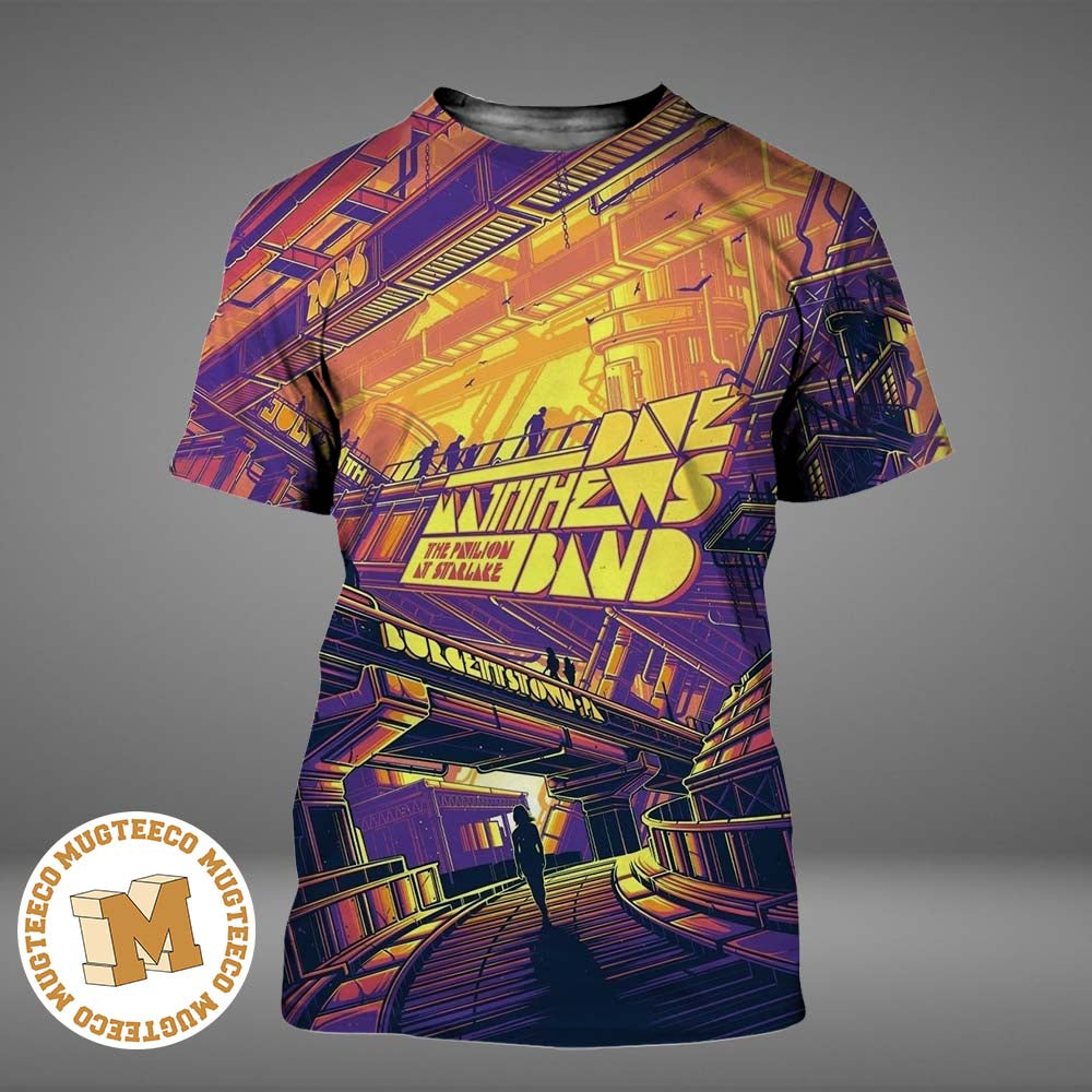 Dave Matthews Band Burgettstown PA 2026 Event Poster At The Pavilion At Starlake On July 24 2026 All Over Print Shirt
