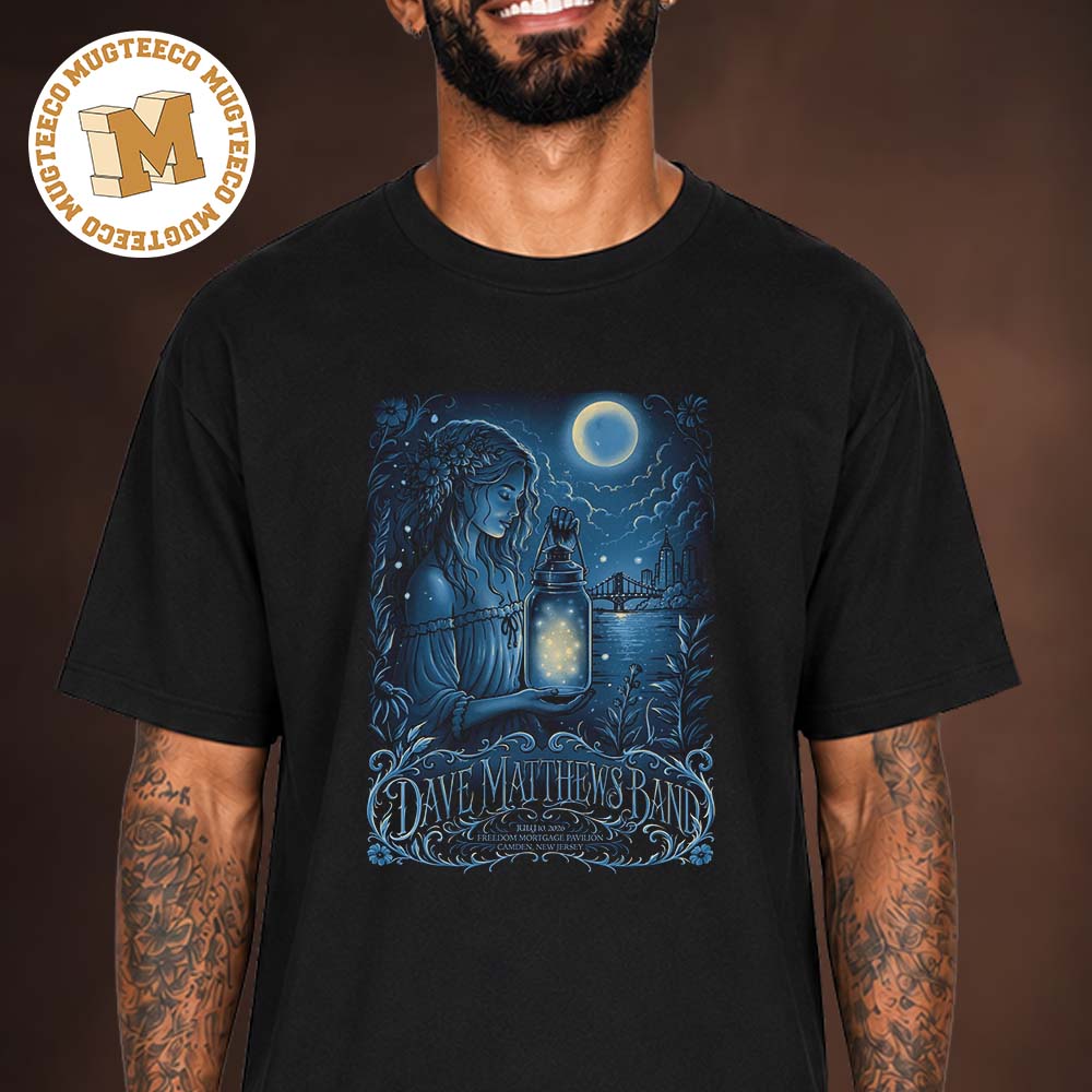 Dave Matthews Band Camden New Jersey 2026 Event Poster At Freedom Mortgage Pavilion On July 10 2026 Unisex T Shirt