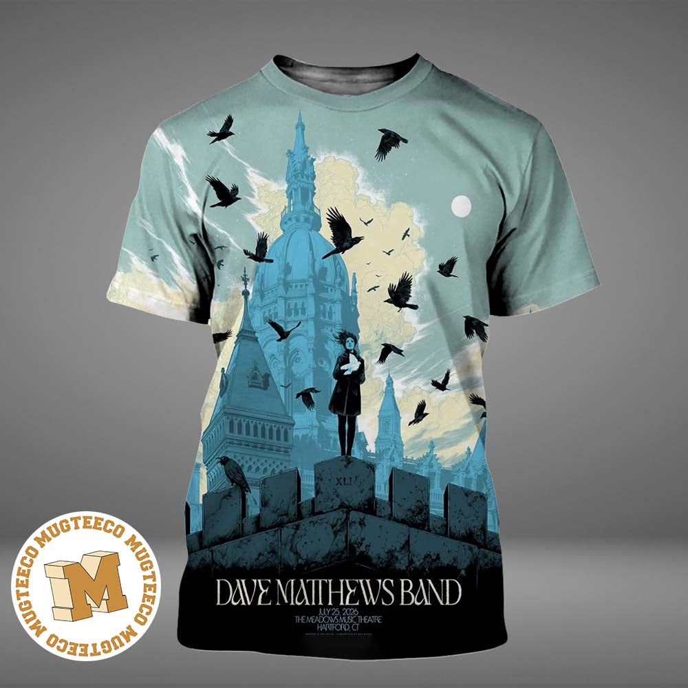 Dave Matthews Band Hartford CT Event Poster At The Meadowns Music Theatre On July 25 2026 All Over Print Shirt