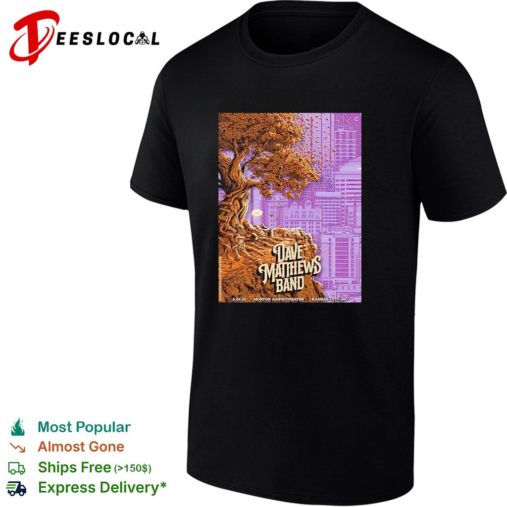 Dave Matthews Band Kansas City Missouri at Morton Amphitheater On June 24 2026 shirt