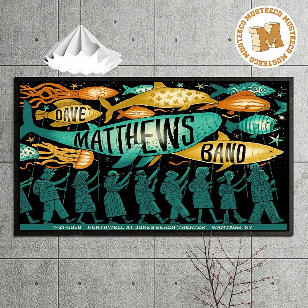Dave Matthews Band Wantagh NY 2026 Northwell At Jones Beach Theater On July 21 2026 Home Decor Poster Canvas