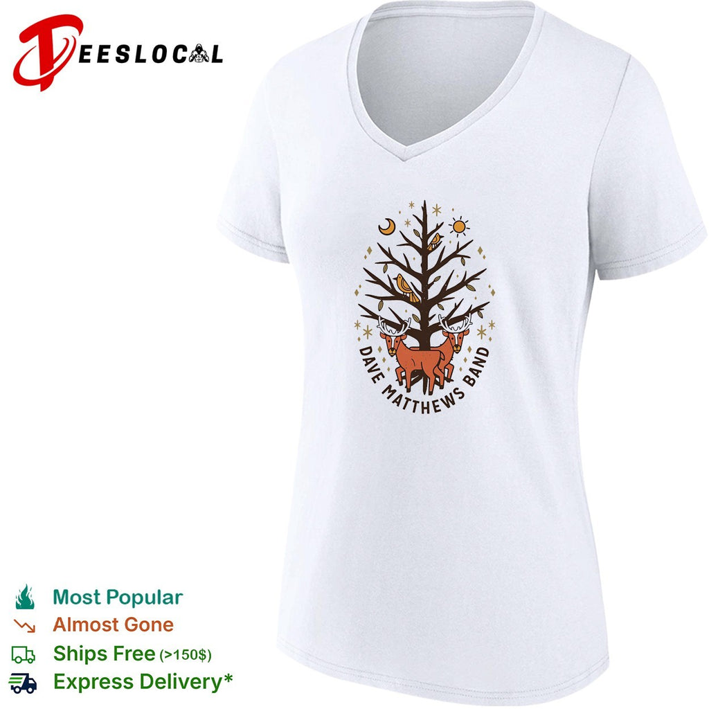 Dave Matthews Band deer tree moon sun shirt
