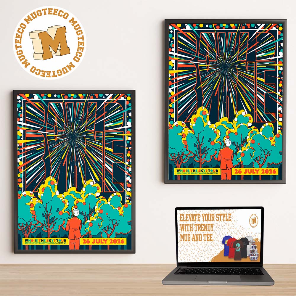 David Byrne Cardiff UK 2026 Depot Live At Cardiff Castle Who Is The Sky Tour On July 26 2026 Home Decor Poster Canvas