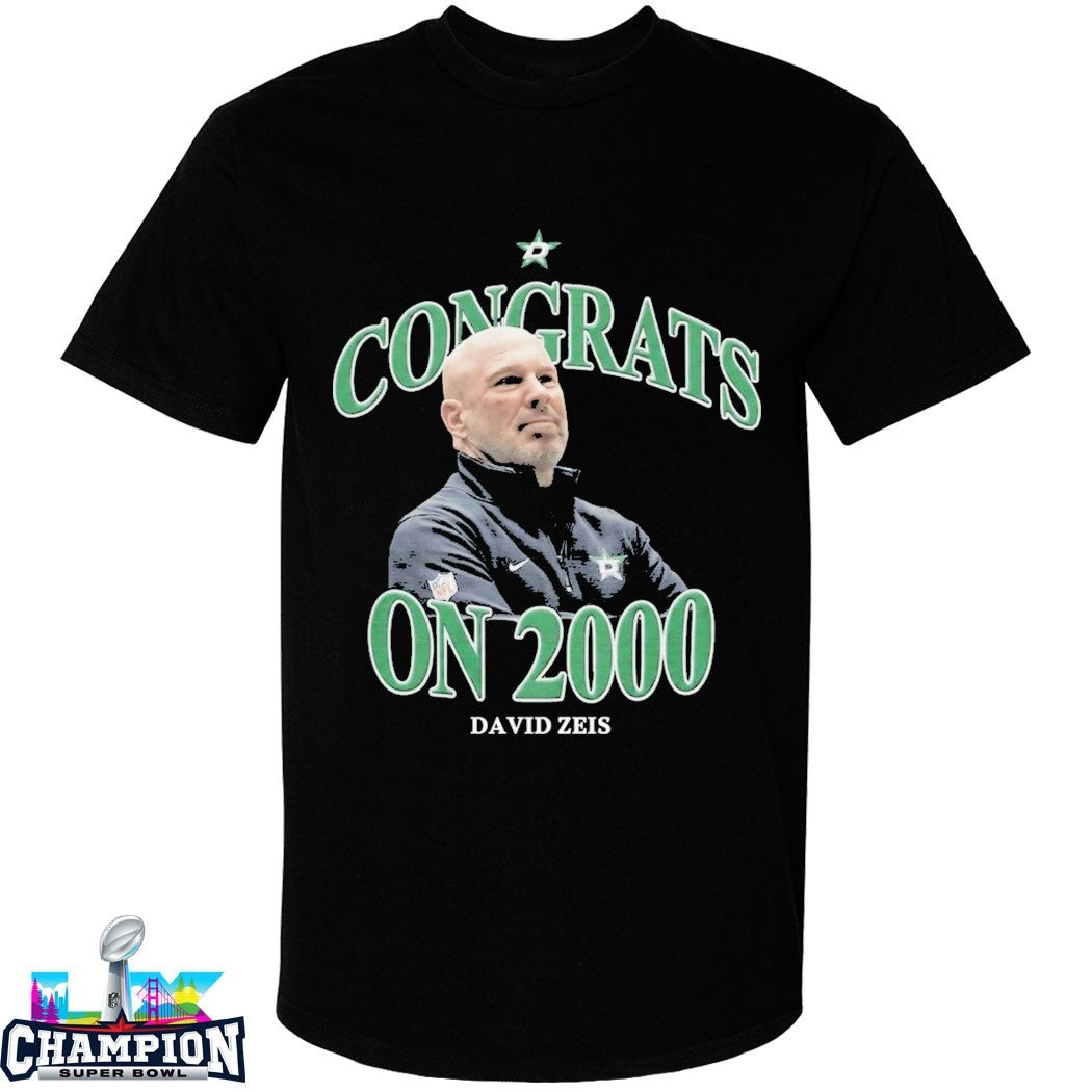 David Zeis Congrats On 2000 Dallas Stars T-shirts