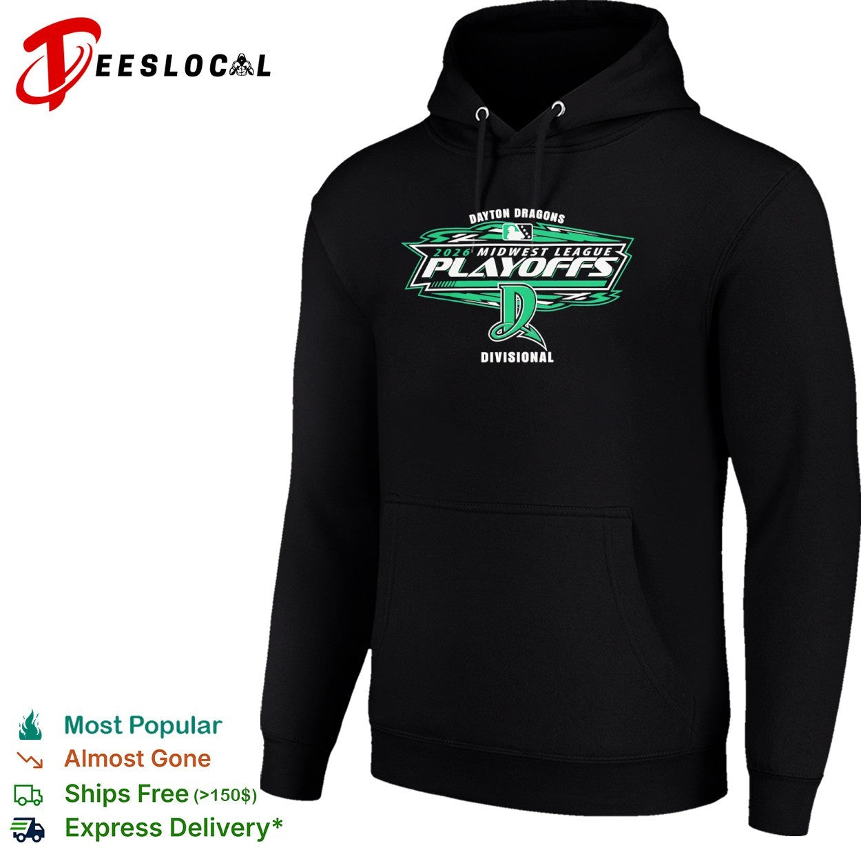 Dayton Dragons 2026 Midwest League Playoffs Shirt