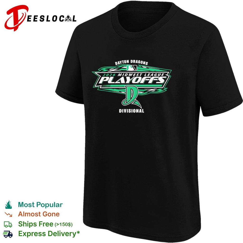 Dayton Dragons 2026 Midwest League Playoffs Shirt