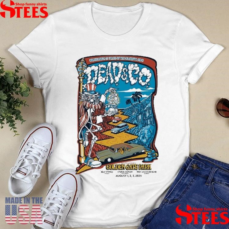 Dead And Company Aug 1-3 2025 In San Francisco Ca T-Shirts