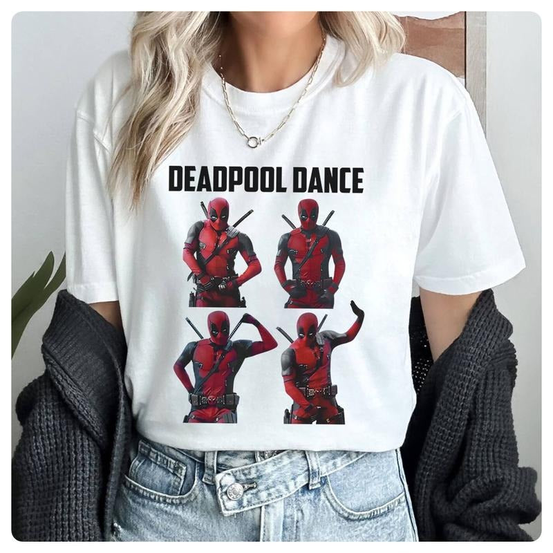 Deadpool Movie Shirt Deadpool Dance Shirt Deadpool Wolverine Shirt Wade Wilson Logan Shirt Superrhero TShirt Hoodie,...