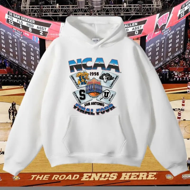 Deadstock 1998 NCAA FINAL FOUR T-Shirt, Sweatshirt, Hoodie. NCAA Shirt, Crewneck Unisex Shirt, Menswear Shirt | CiraTrend.com