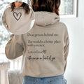 Dear Person Behind Me, Heart, Positivity, Kindness, Mental Health, Hooded Sweatshirt, Hoodie T-Shirts | CiraTrend.com