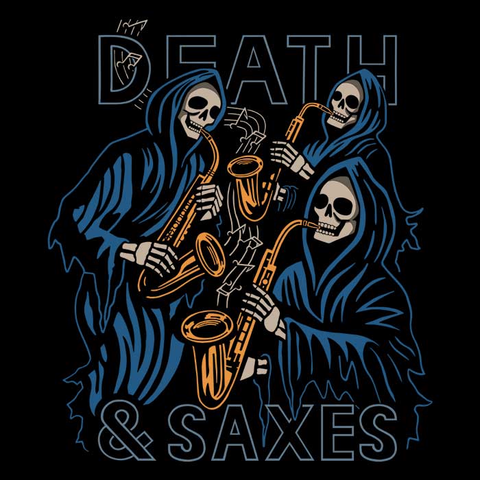 Death and Saxes - Women's Apparel T-Shirts, Hoodie, Sweatshirt | CiraTrend.com (Image 2)